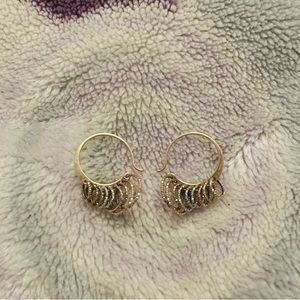 Gold vermeil hoop earrings